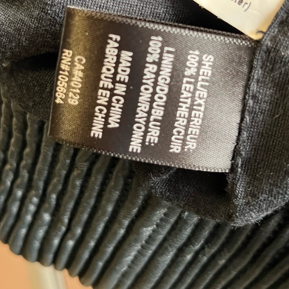 L.A.M.B. leather bomber jacket -black - Picture 10 of 14